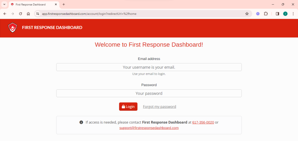 First Response Dashboard - First Response Dashboard